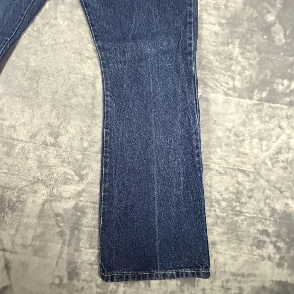 Vintage Levi's 517 Boot Cut Jeans Men's 36x32 Blue Denim Dark Wash Y2K Cowboy